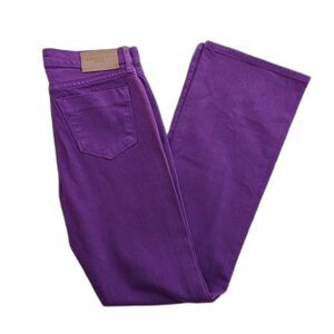 NWT Fabrizio Gianni Purple Straight (Semi-Wide) Mid Rise Jeans Size 4/6